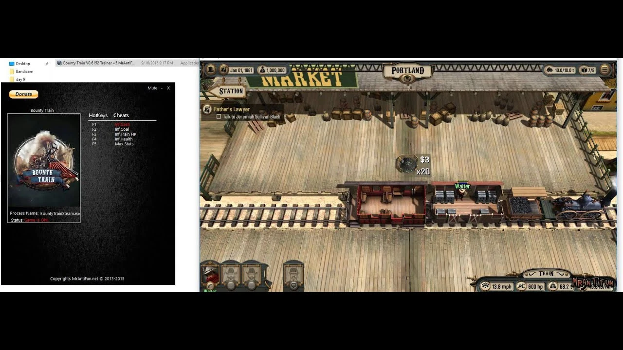 Bounty Train: Трейнер/Trainer (+5) [1.0.14341: Alternate "B" Version] {MrAntiFun}