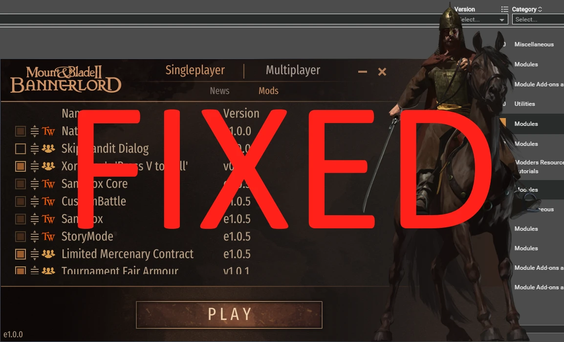 Mount & Blade 2: Bannerlord "Работающий лаунчер для запуска игры"