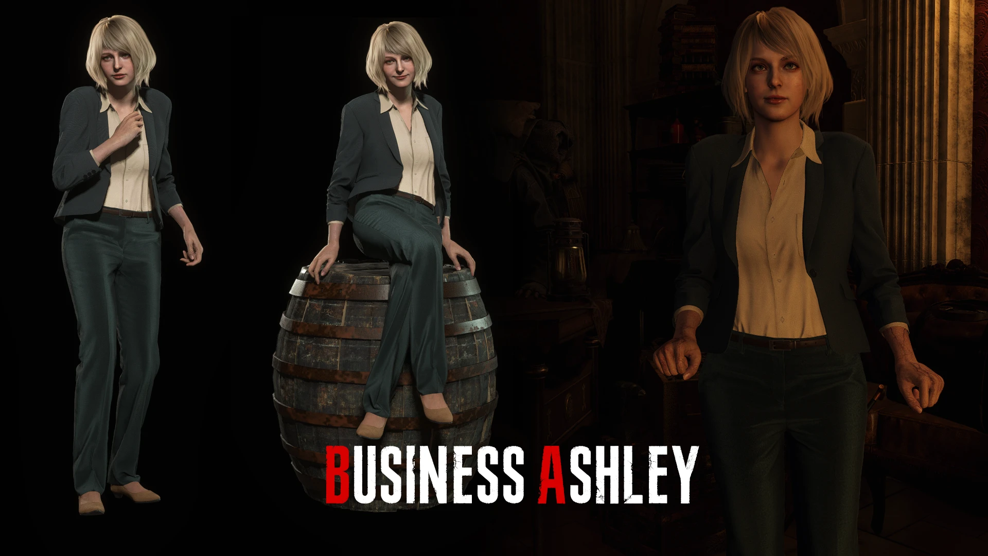 Resident Evil 4 Remake "Деловой костюм для Эшли"