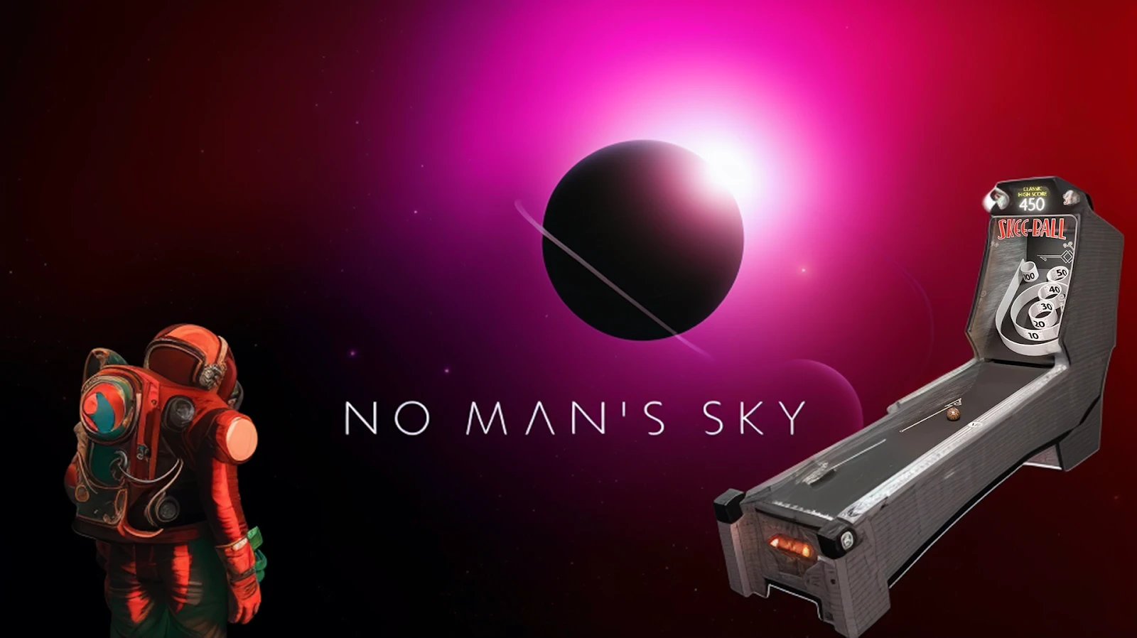 Фанат создал аналог аркадного автомата skee-ball в No Man's Sky