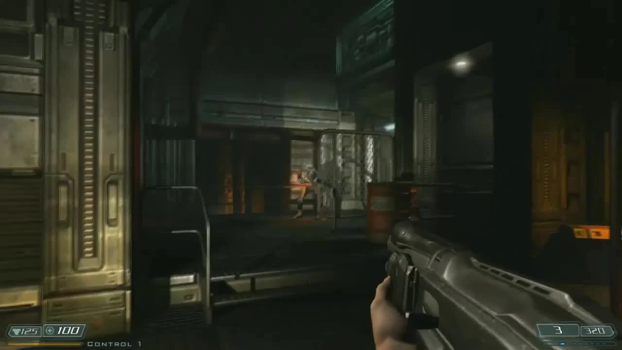 Doom 3 "Геймплейное видео с Nvidia Shield"