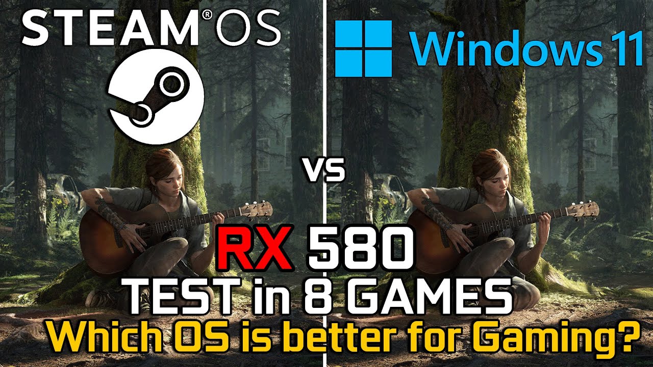 SteamOS против Windows 11: что лучше для игр на старой RX 580?