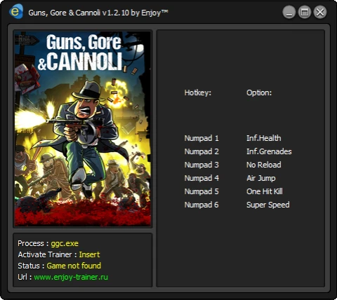 Guns, Gore & Cannoli : Trainer/Трейнер [+6] [v1.2.10] [Enjoy] [ENJ]