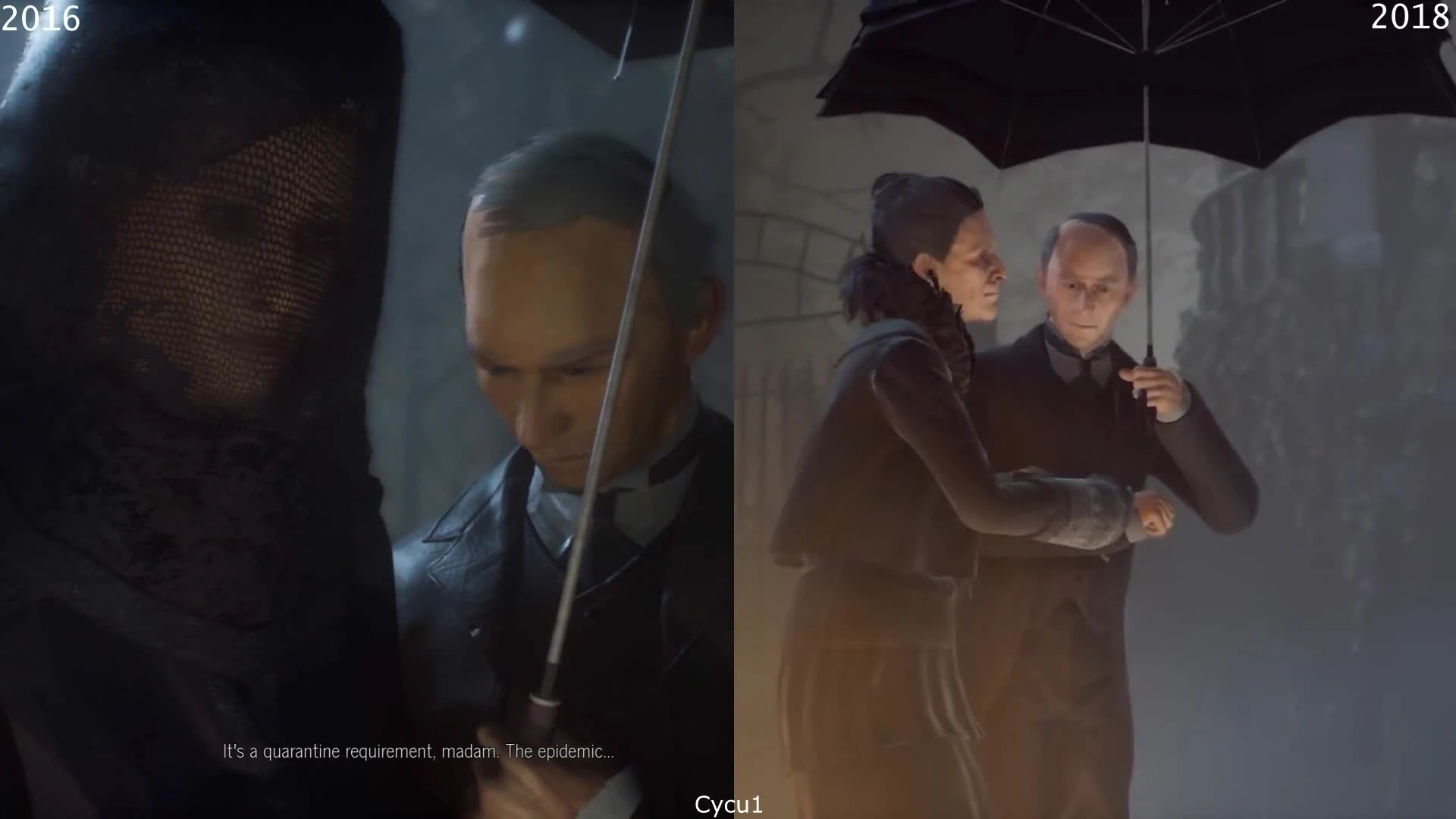 Сравнение графики - Vampyr E3 2016 Демо vs Релиз PS4 Pro