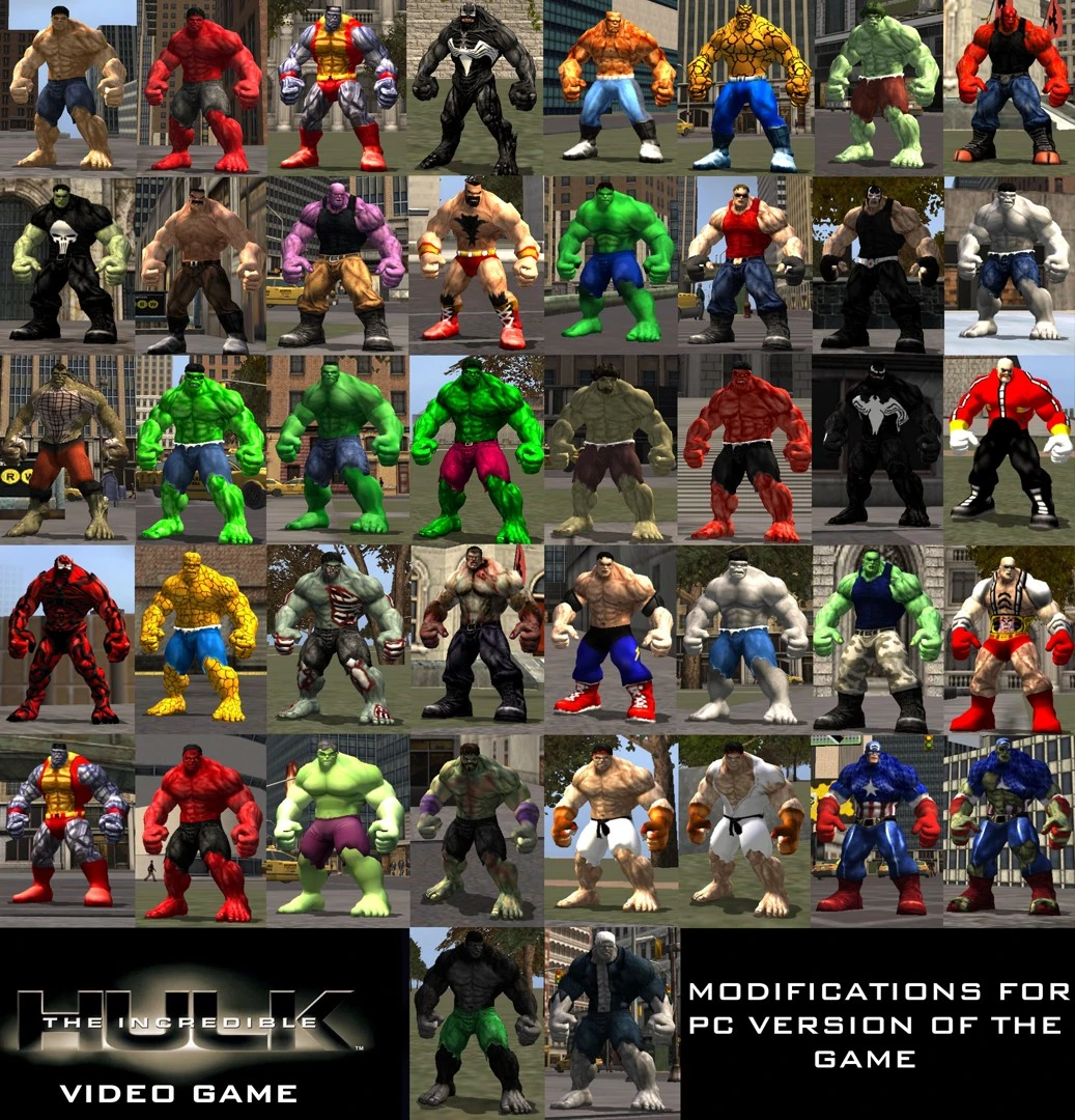 The Incredible Hulk "Пак скинов [DeathCold]"