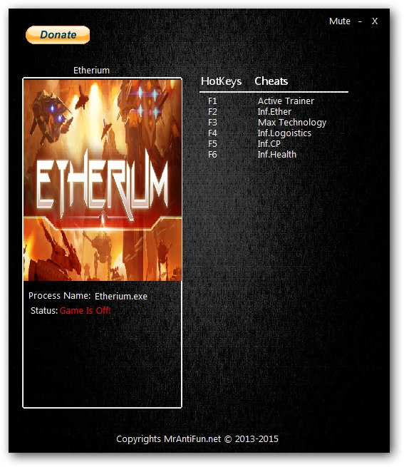 Etherium: Трейнер/Trainer (+5) [1.0.9083] {MrAntiFun}