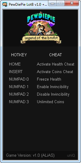 PewDiePie: Legend of the Brofist: Трейнер/Trainer (+3) [1.0] {UNIQ}