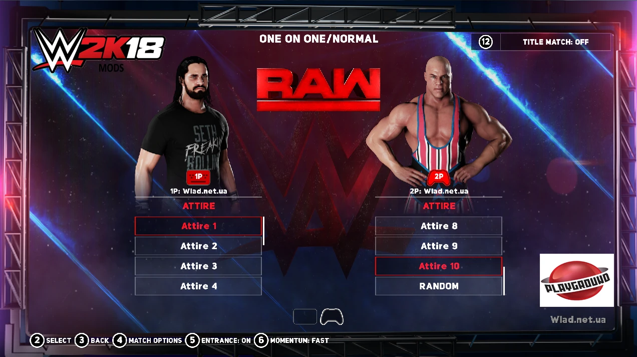 WWE 2K18 " 10 Attire MOD"