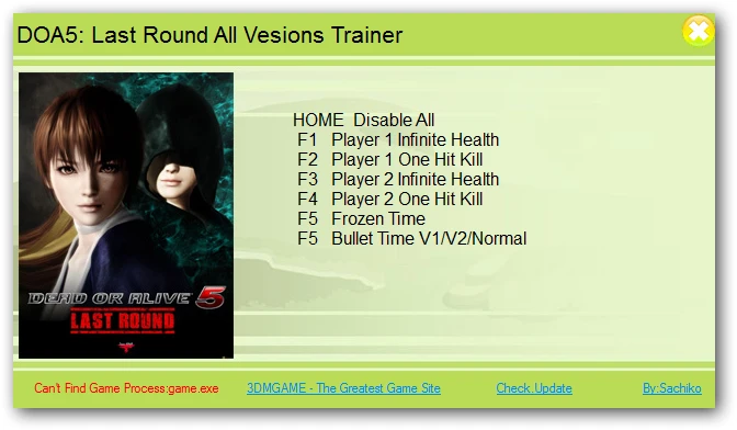 Dead or Alive 5 - Last Round: Трейнер/Trainer (+6) [All Versions] {XiaoXing}