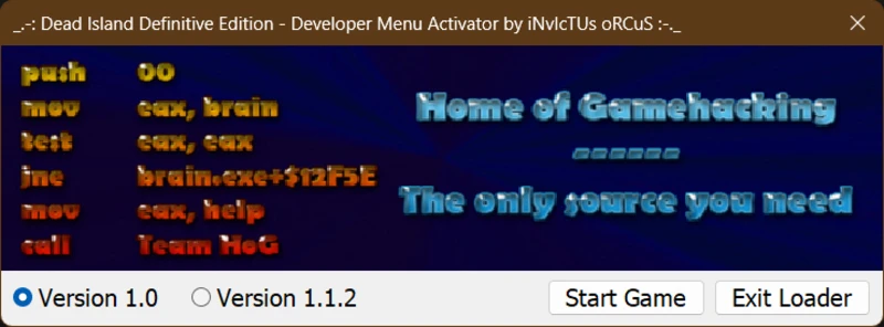 Dead Island - Definitive Edition "Чит-Мод: Активация меню разработчика" [1.1.2] {iNvIcTUs oRCuS / HoG}