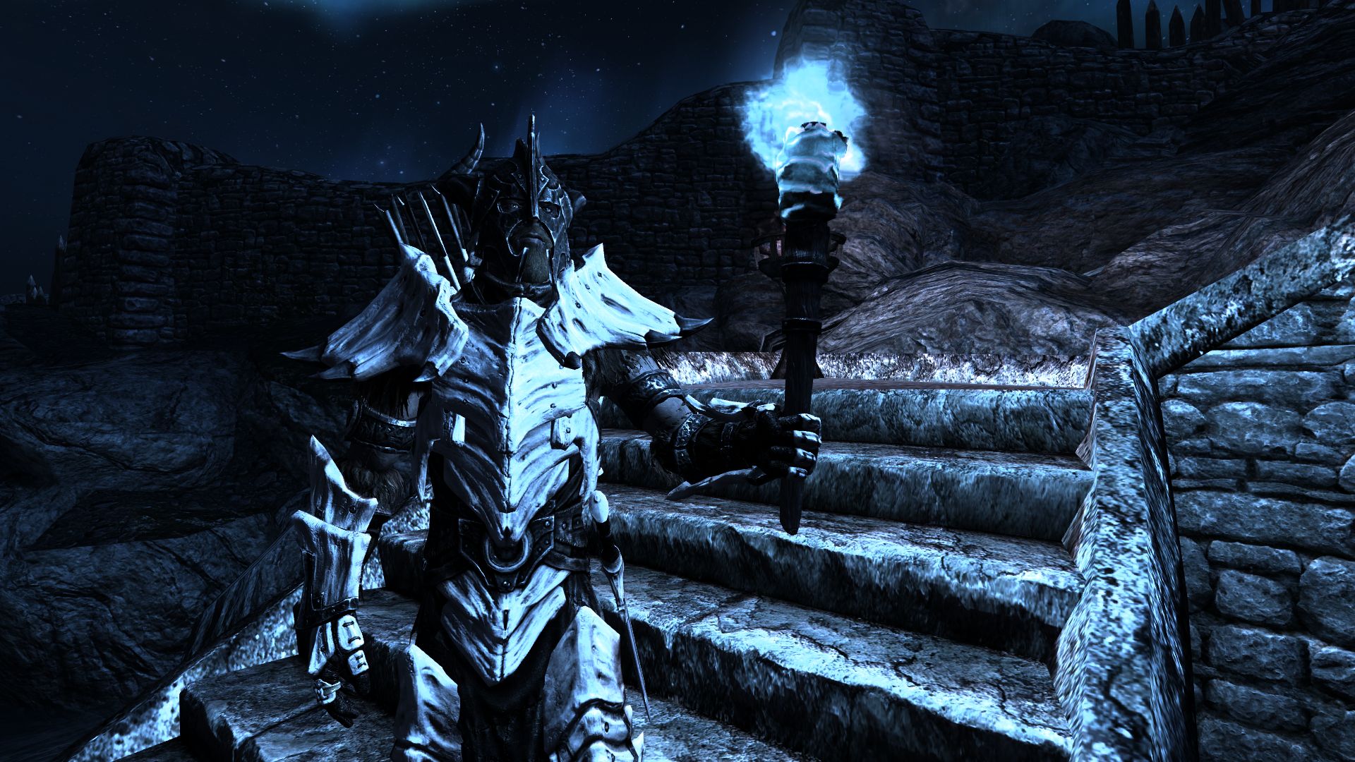 TES 5 Skyrim "Цветные факелы"