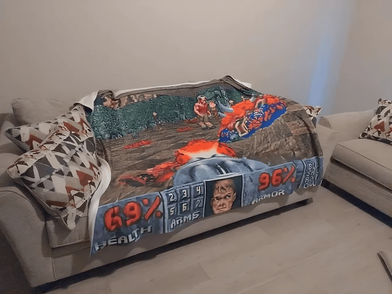 Теперь Doom запустили на диване