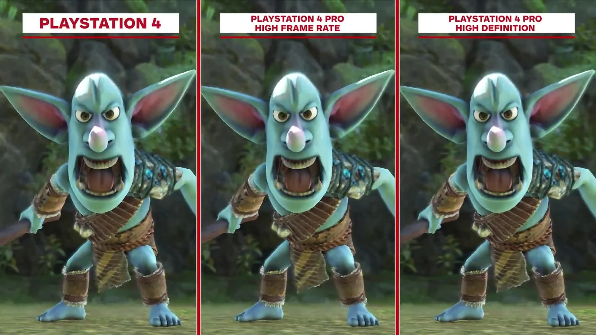 Knack 2 - Cравнение графики (PS4 vs. PS4 Pro)