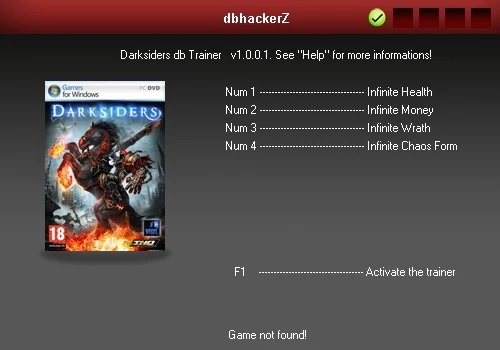Darksiders - Wrath of War: Трейнер (+4) [1.001] {dbhackerZ}