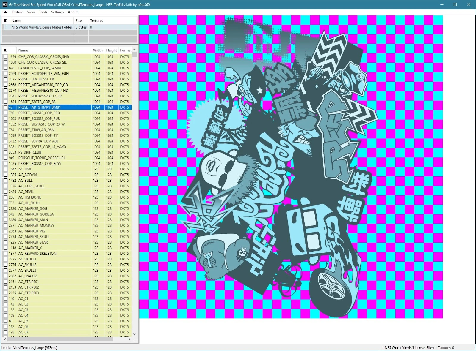 Need for Speed World "NFS TexEd 1.0 Beta Version by nfsu360"
