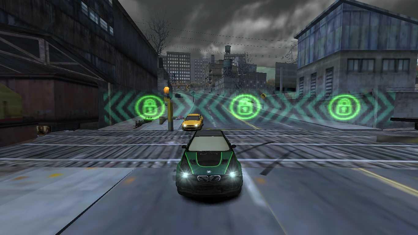 Need for Speed: Most Wanted (2005) "Изменение цвета ограждений"