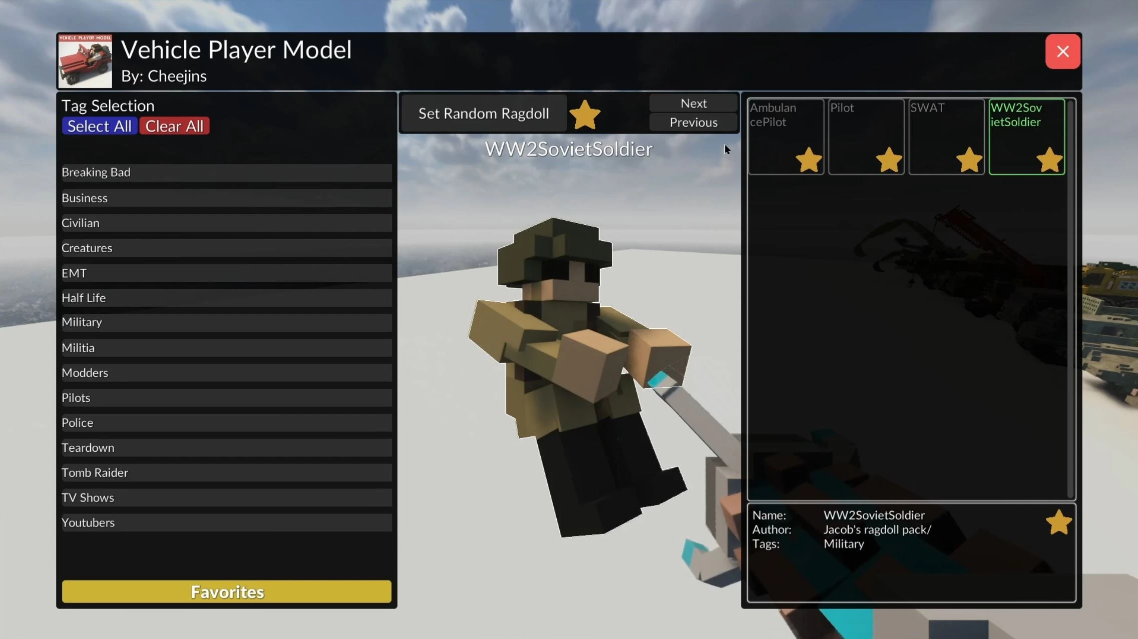 Teardown "Модель транспортного средства для игроков" [1.5.3]