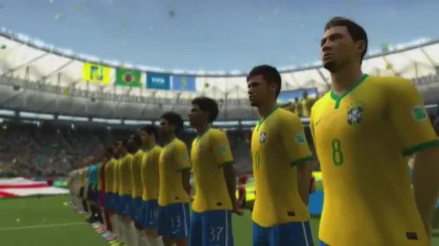 2014 Fifa World Cup Demo "Игровой процесс XBOX 360 - Brazil Vs England."