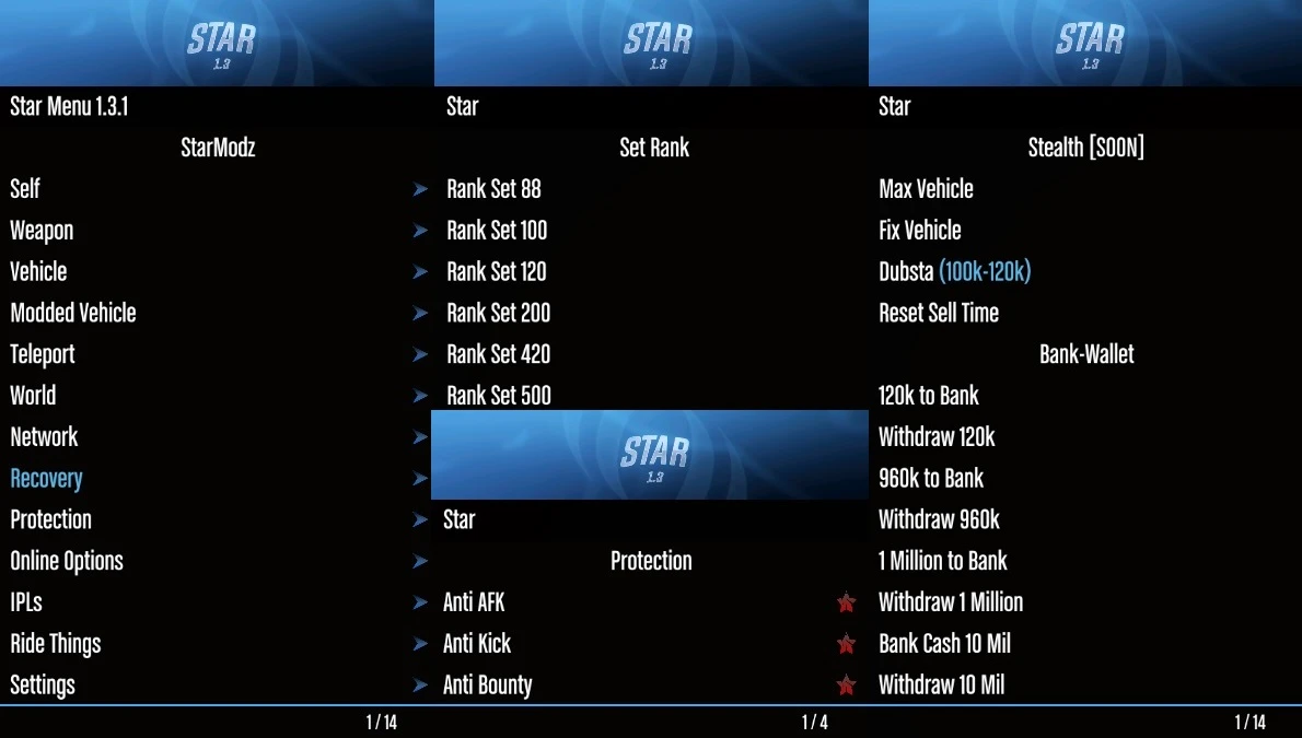 Grand Theft Auto 5 (GTA V): Чит-Мод/Cheat-Mode (Star v1.3.1) [1.51] {StarModz, LureexModzz}