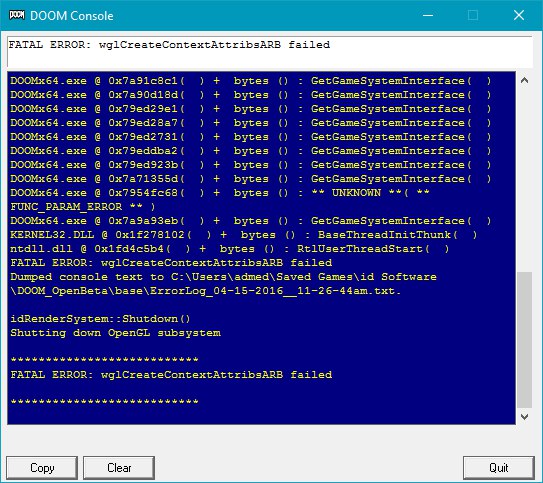 Синий экран смерти при запуске беты