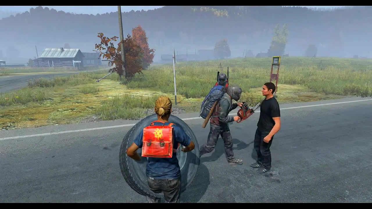 Безумный человек-бензопила в DayZ (Funny moments)