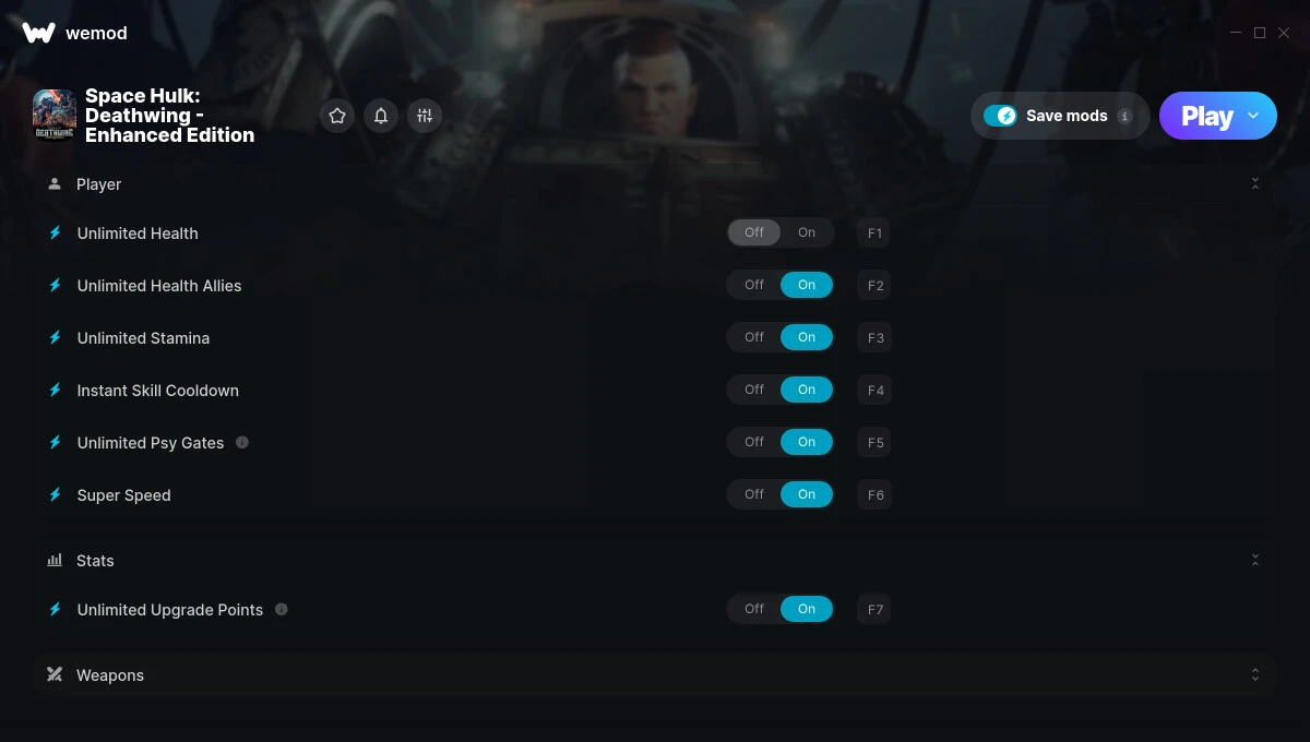 Space Hulk: Deathwing - Enhanced Edition "Трейнер +8" [UPD: 10.04.2025] {MrAntiFun / WeMod}
