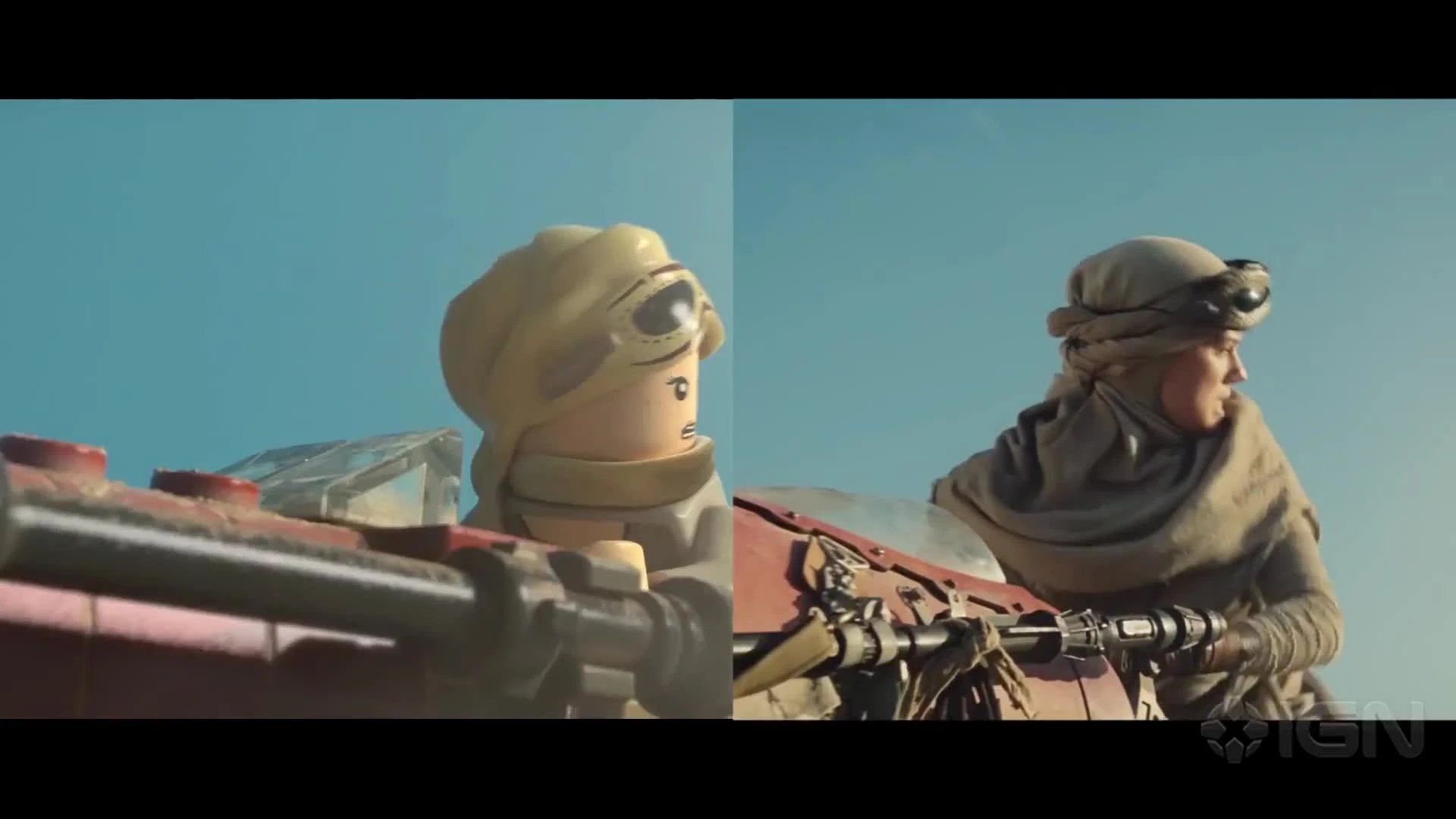 Трейлер LEGO Star Wars: The Force Awakens сравнили с трейлером фильма