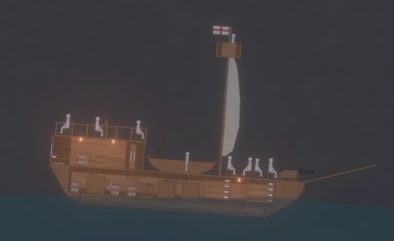 People Playground "Самый простой парусный корабль 1600-х годов" [1.27.5+]