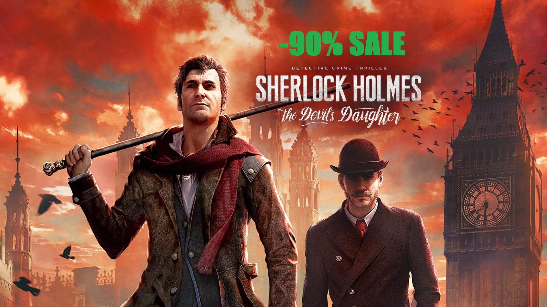 Sherlock Holmes: The Devil's Daughter - скидка 90% в Steam