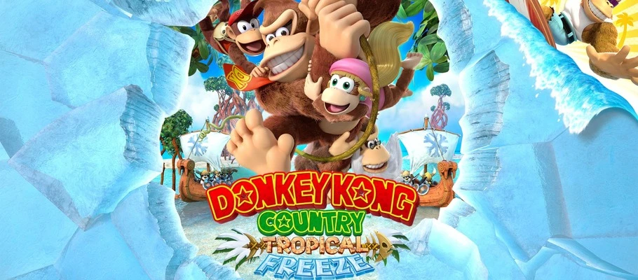 Трейлер и видео с геймплеем Donkey Kong Country: Tropical Freeze для Switch