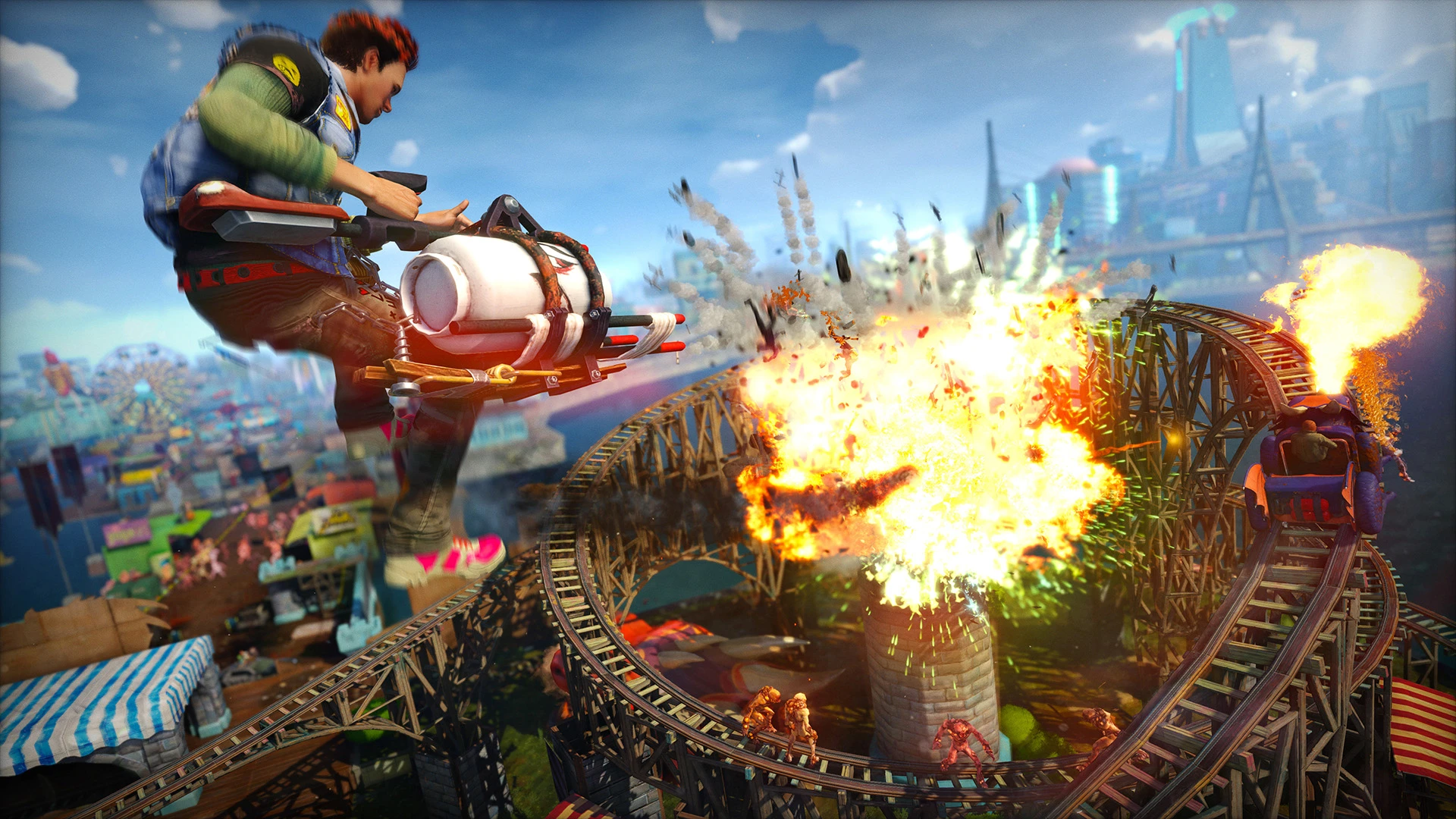 Уход Sunset Overdrive "на золото" отметили коротким, но безумным роликом