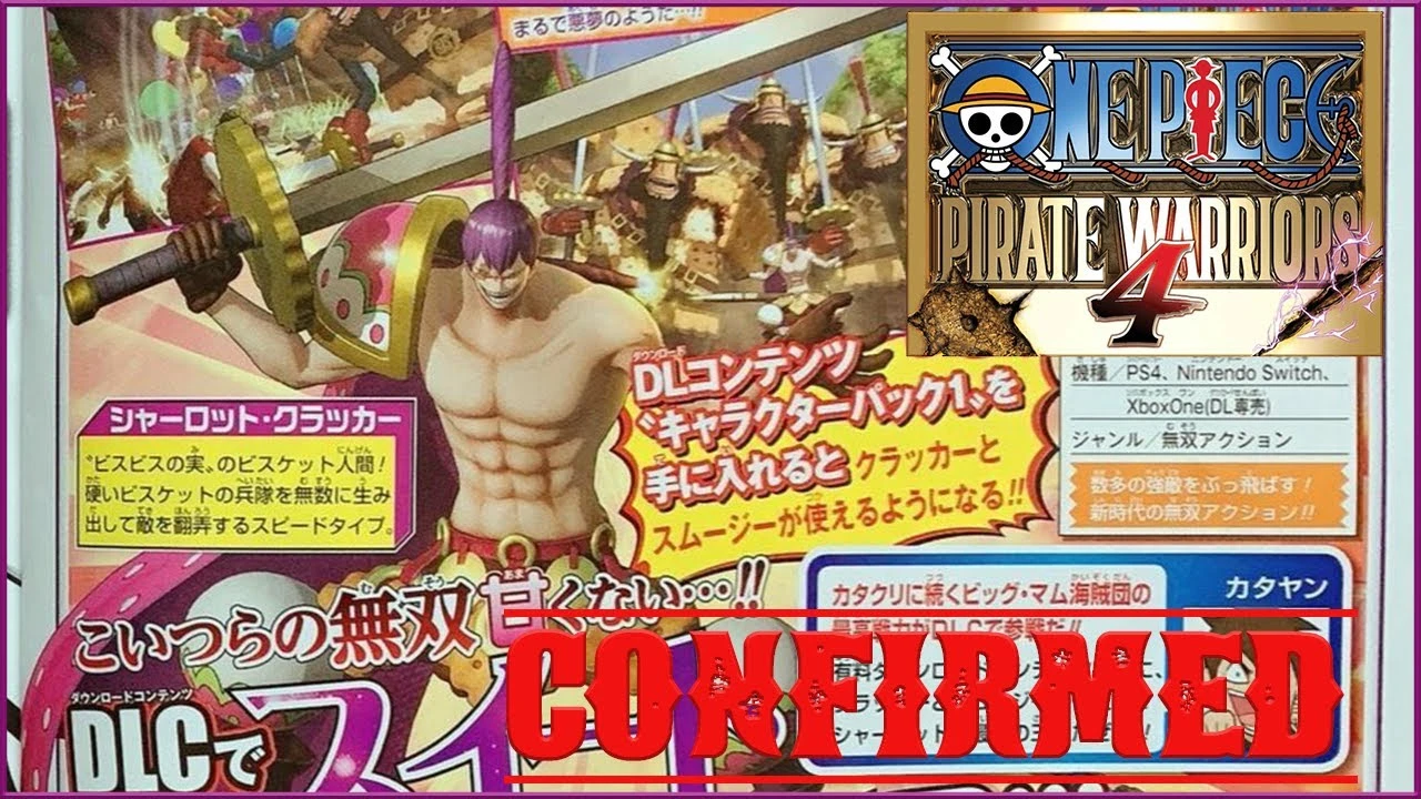 Анонсирован DLC-персонаж Шарлотта Крекер для One Piece: Pirate Warriors 4