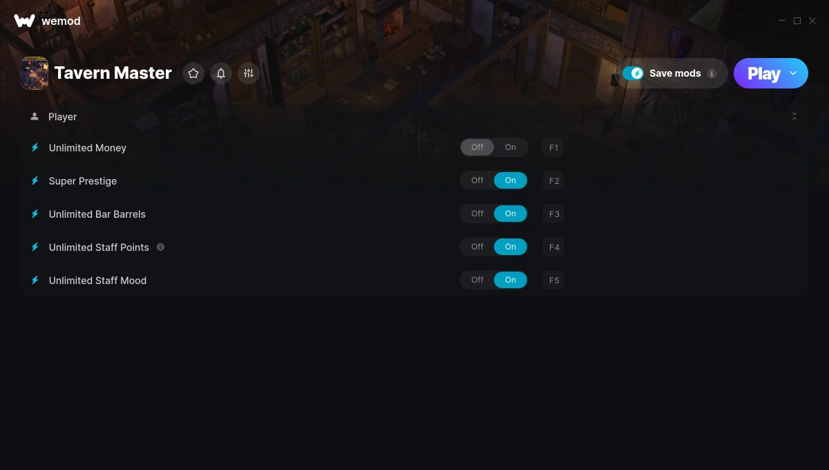 Tavern Master "Трейнер +5" [UPD: 23.05.2025] {MrAntiFun / WeMod}