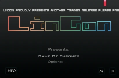 Game of Thrones: Трейнер/Trainer (+1: Бессмертие/Immortality) [1.0] {LinGon}