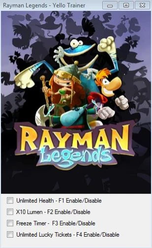 Rayman Legends: Трейнер/Trainer (+4) [1.2.103716] {Yello}