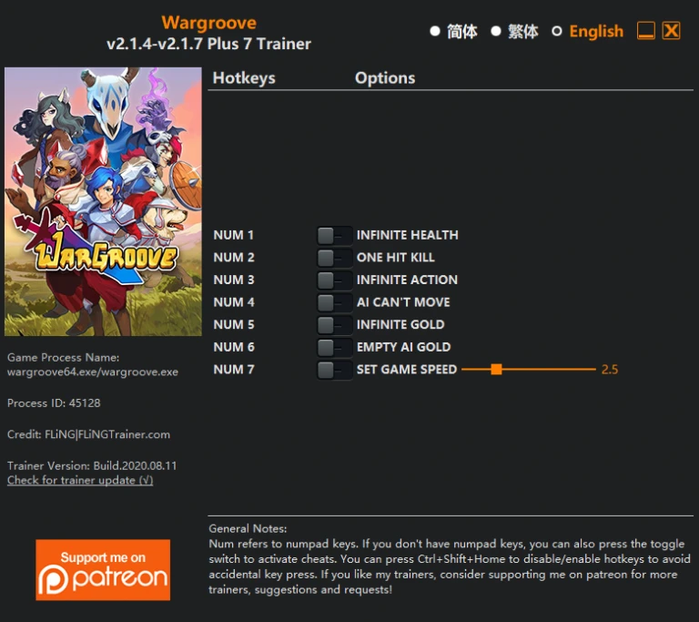 Wargroove: Трейнер/Trainer (+7) [2.1.4 - 2.1.7] {FLiNG}