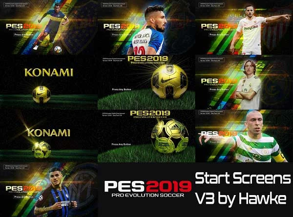 PES 2019 "New Start Screens v3"