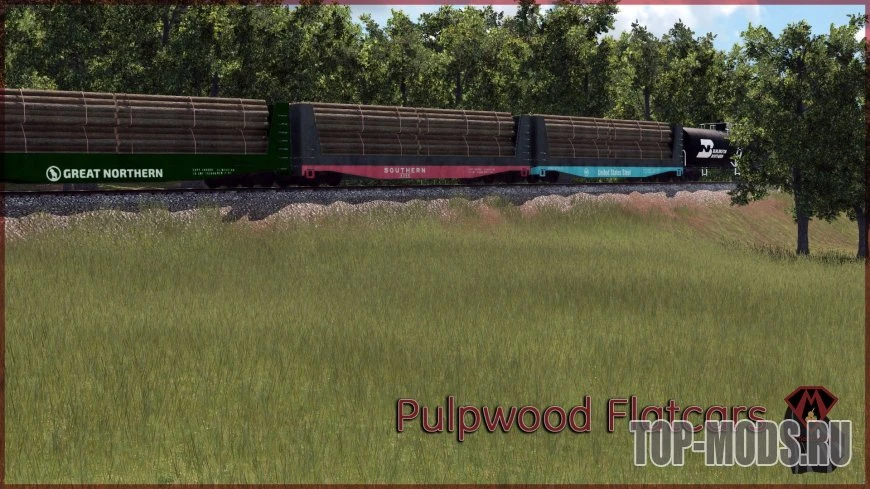 Transport Fever 2 "Pulpwood Flatcar"