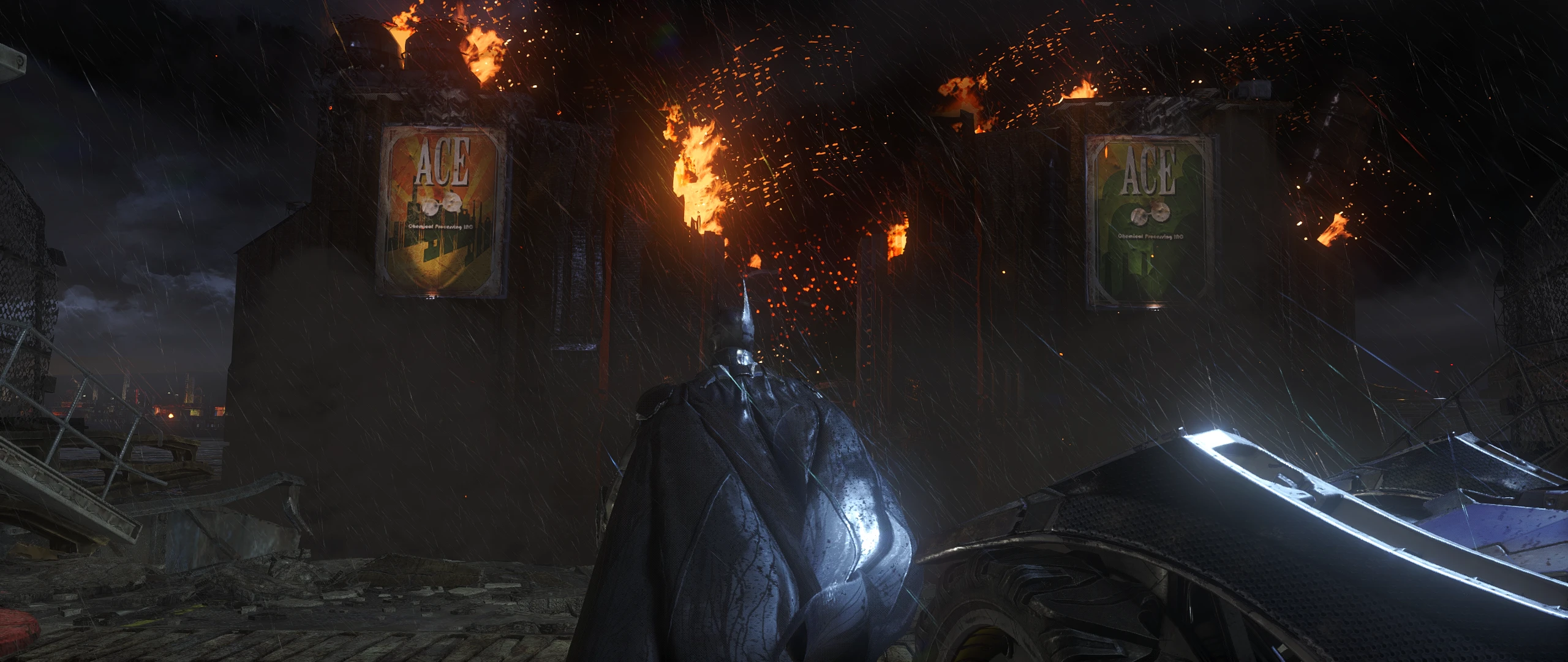 Batman: Arkham Knight "Удаление размытие и улучшение графики"