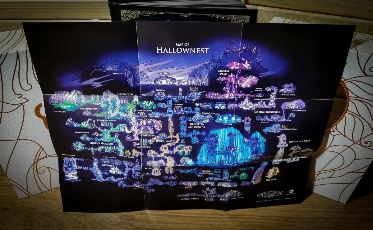 Hollow Knight "Официальная карта Халлоунеста"