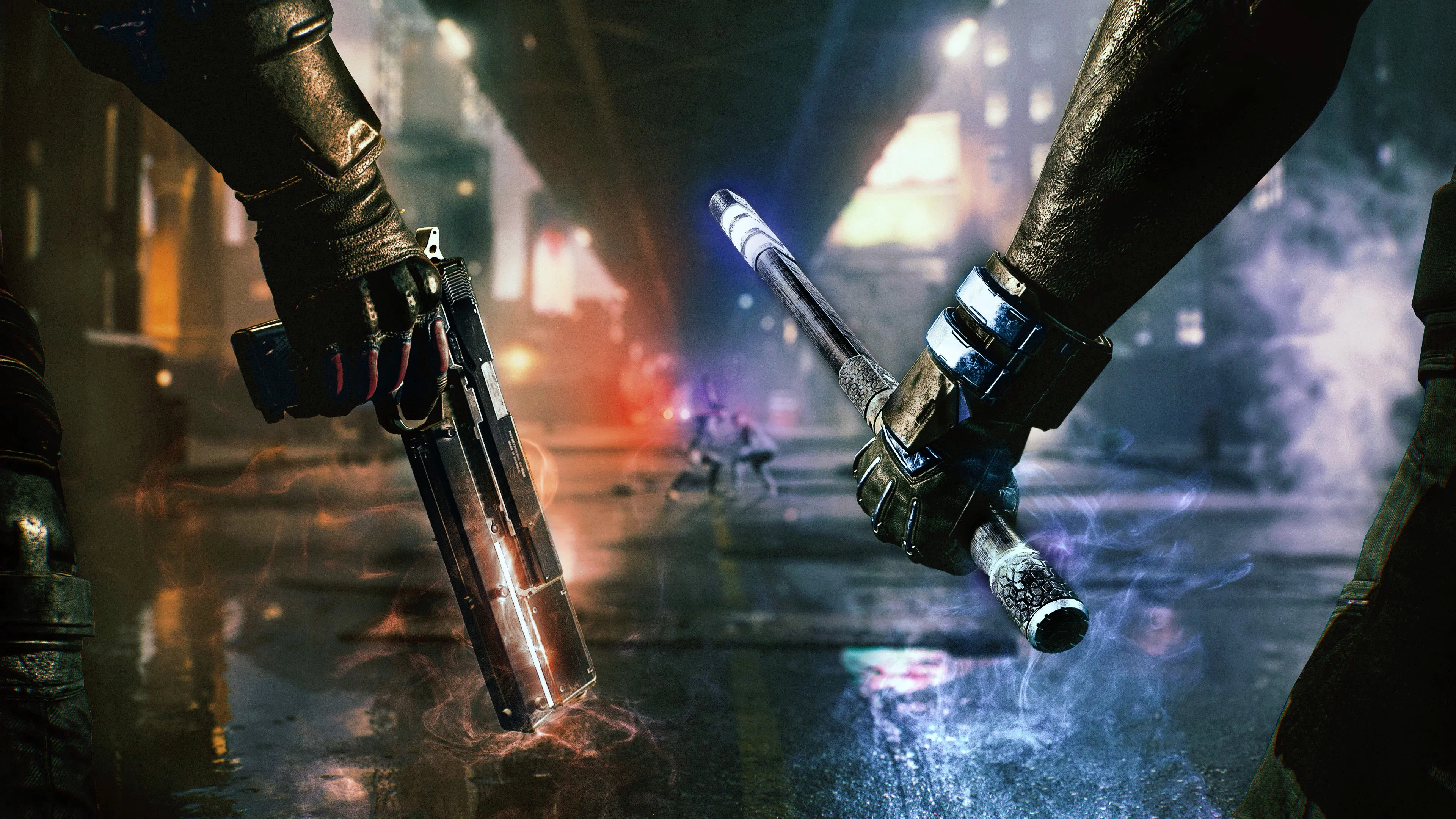 Gotham Knights "Всё оружие чёрное у всех героев"