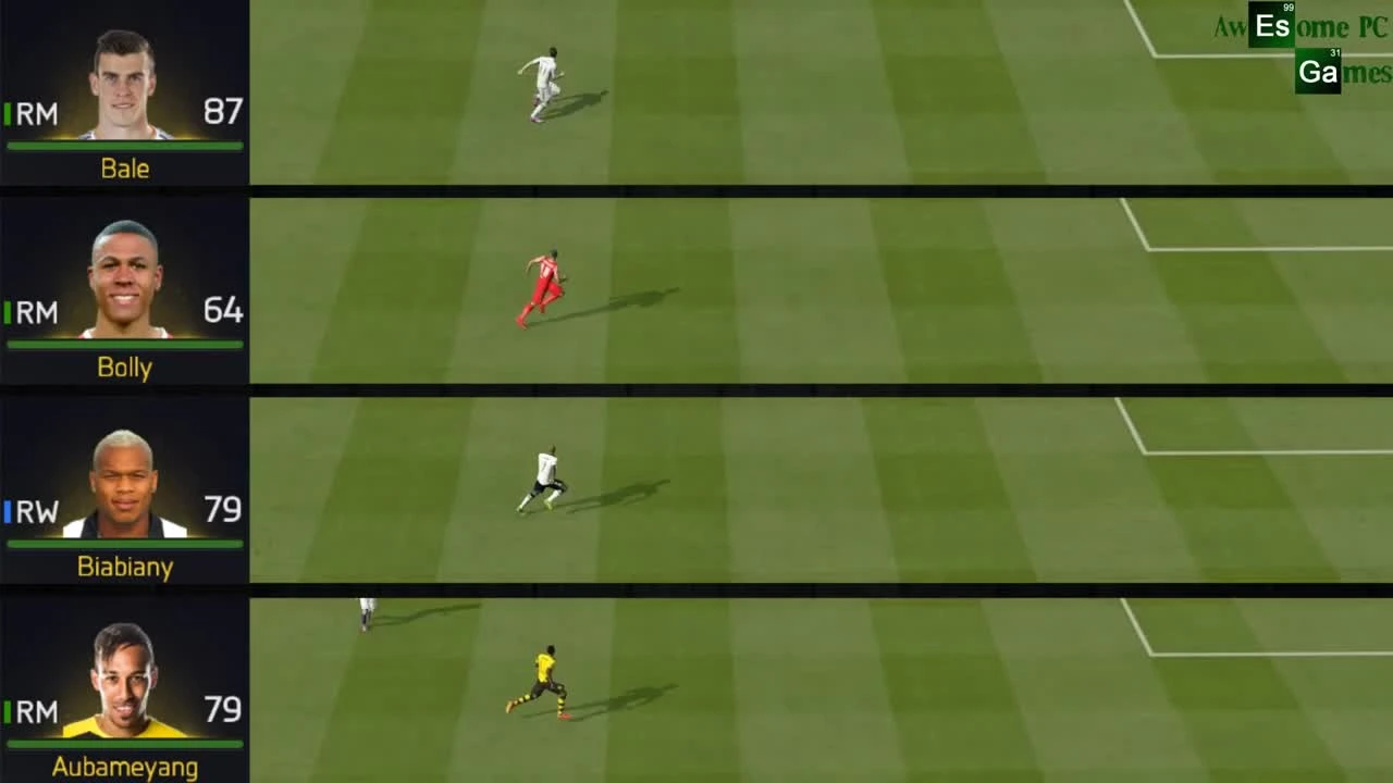 FIFA 15 "Тест на скорость. Самые быстрые игроки"