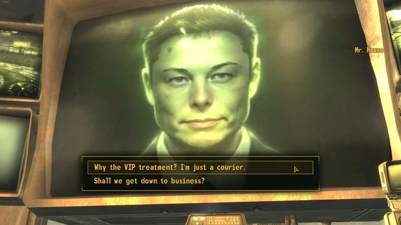 В сети появился мод для Fallout: New Vegas с Илоном Маском