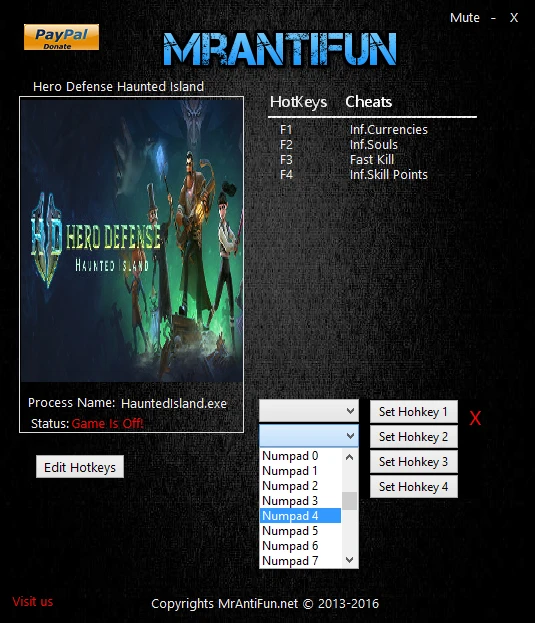 Hero Defense: Haunted Island: Трейнер/Trainer (+4) [0.1.0.2677] {MrAntiFun}