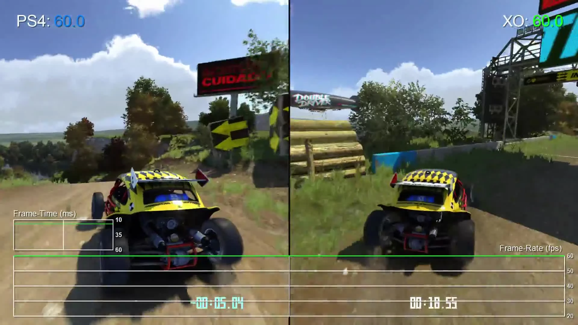 Trackmania Turbo "Тест производительности PS4 vs Xbox One (DigitalFoundry)"