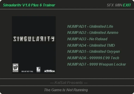 Singularity: Трейнер (+6) [1.0] {KelSat}