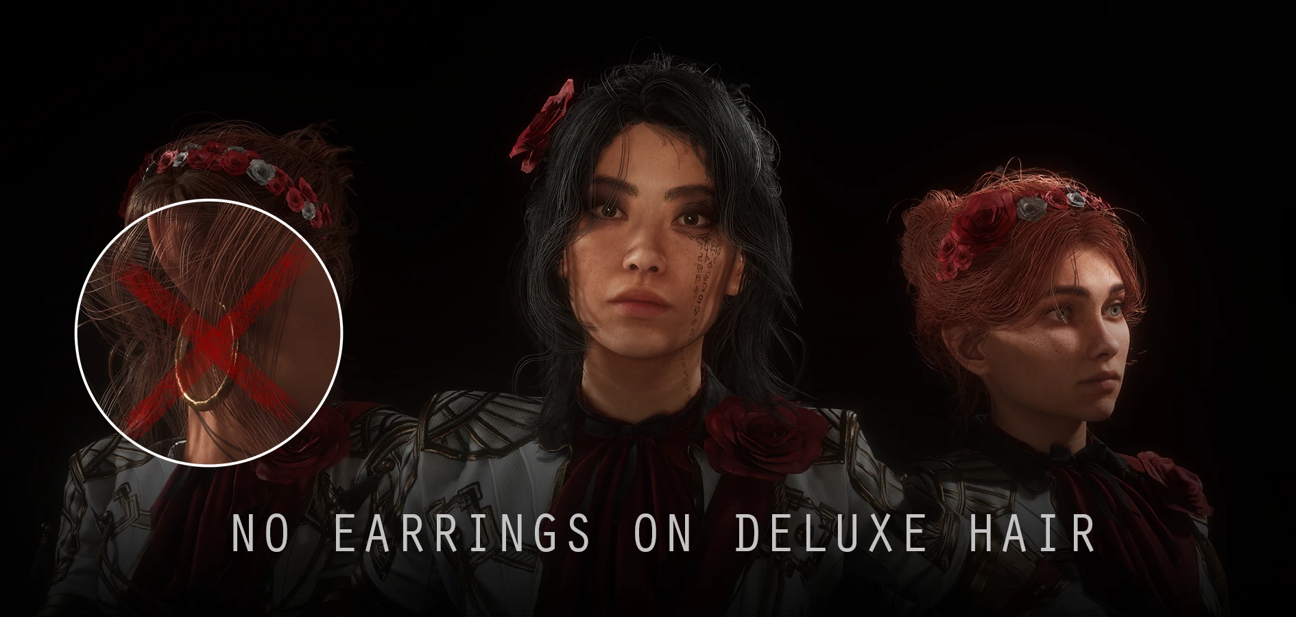 Clair Obscur: Expedition 33 "Удаление сережек из набора причесок Deluxe-издания - Цветы"