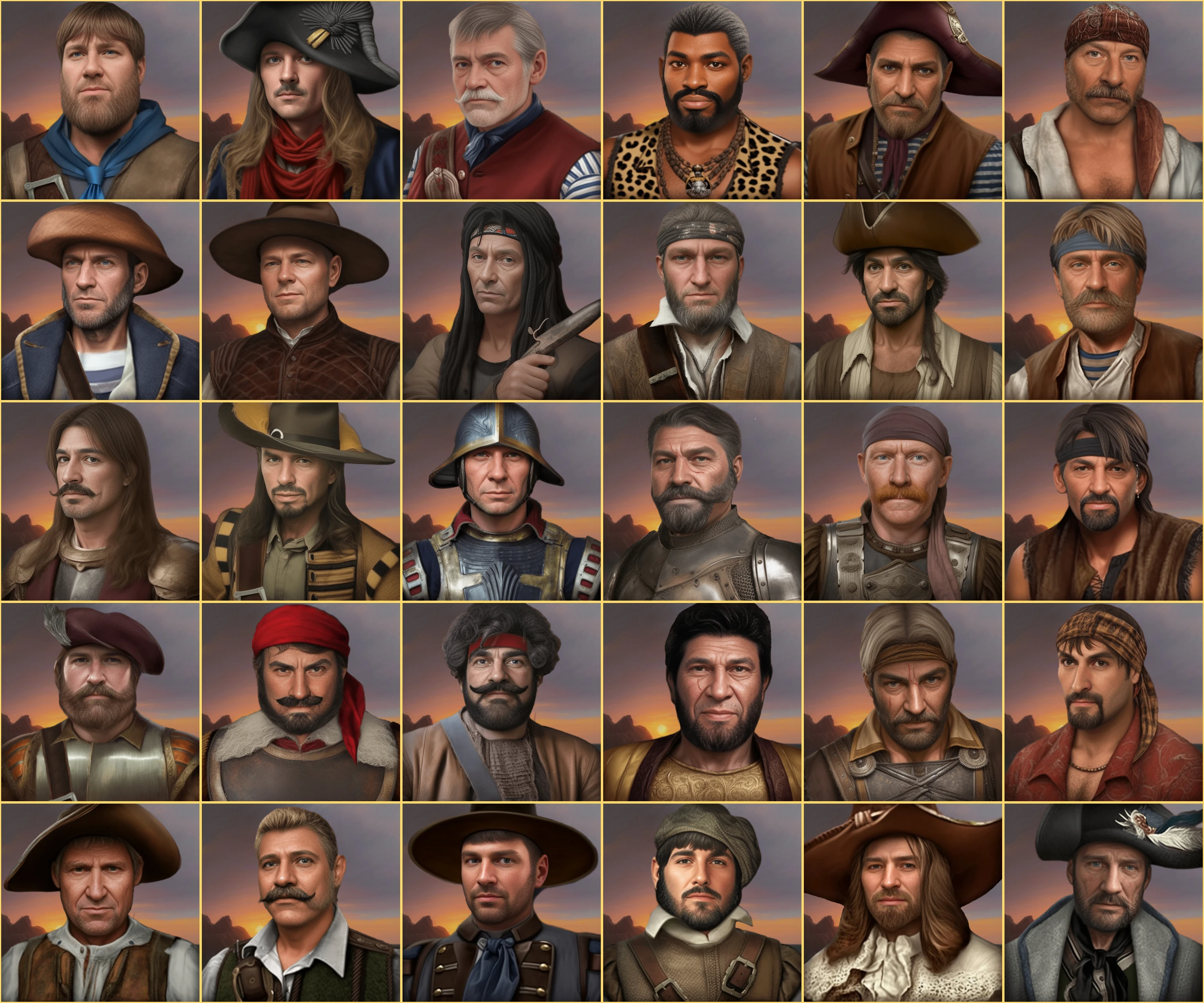 Sea Dogs: To Each His Own "Новые портреты для офицеров - Полный набор"