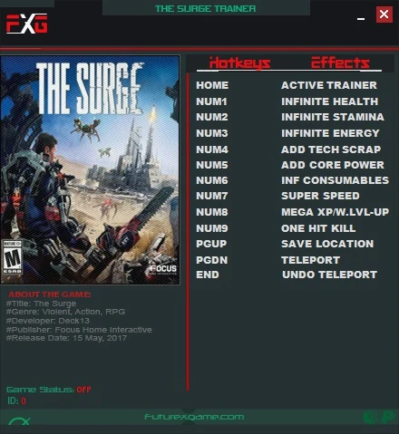 The Surge: Трейнер/Trainer (+10) [1.0] {FutureX}