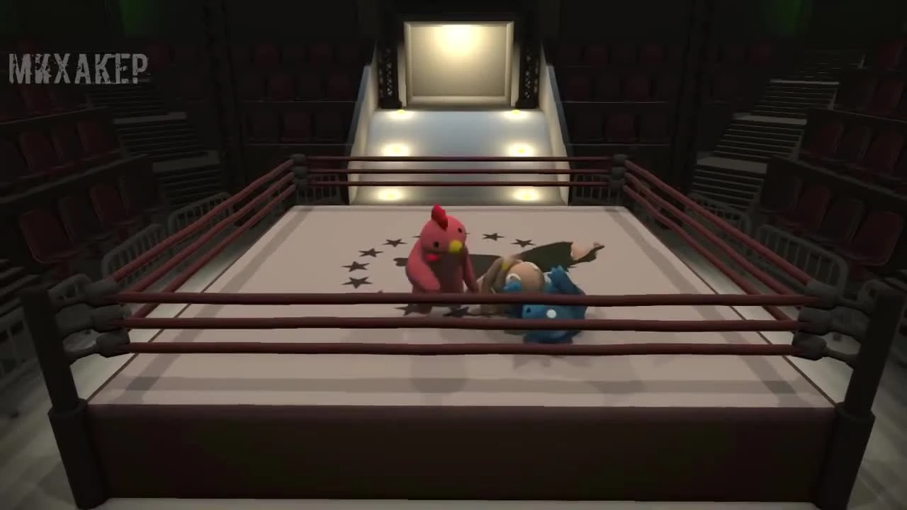 Gang Beasts. Смешные моменты (перевод) - купидон (VanossGaming)